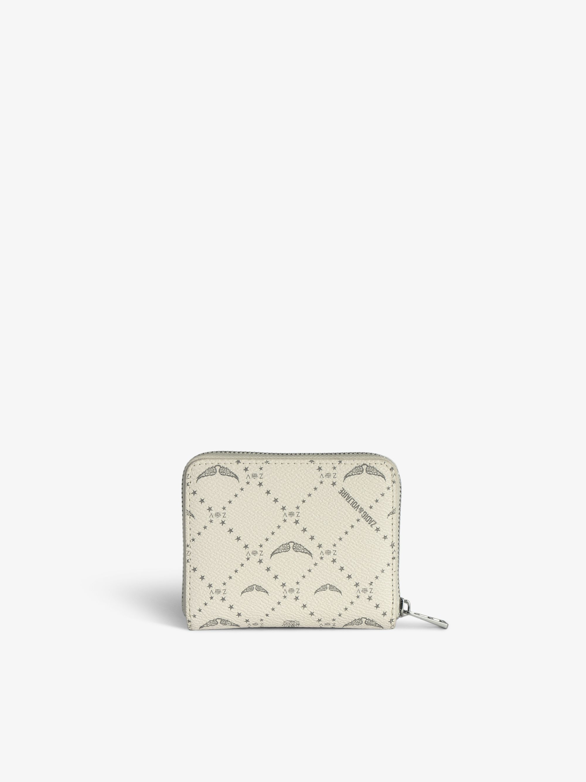 Mini ZV Monogram Wallet - Monogram canvas wallet, signature wings.